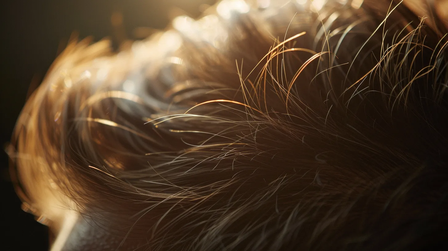 a close-up portrait of a person with lush, rejuvenated hair, illuminated by soft natural light, highlighting the transformative effects of platelet-rich plasma (prp) injections for hair restoration.