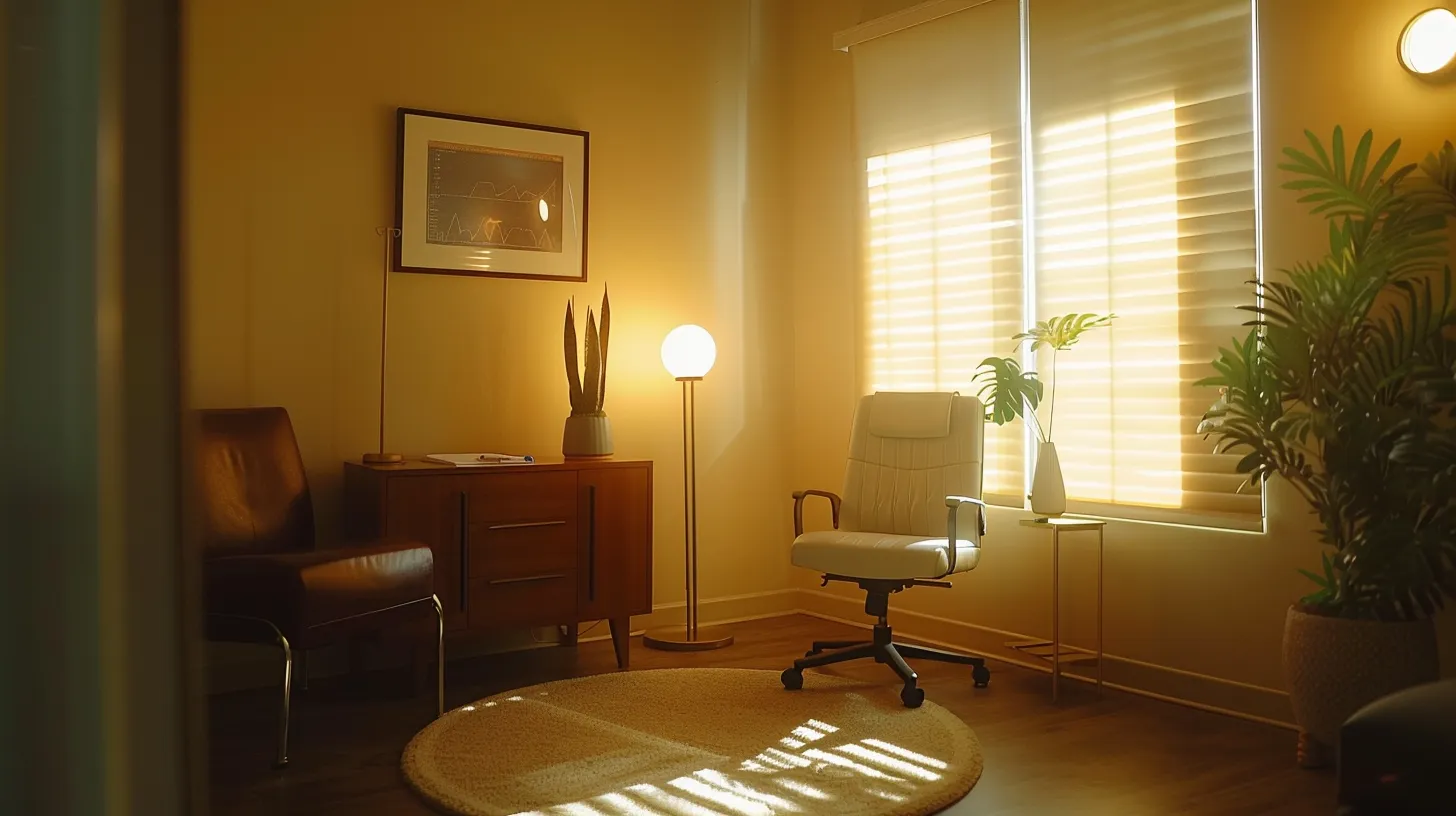 a serene medical consultation room bathed in soft, natural light, where a knowledgeable healthcare professional discusses the regenerative benefits of prp therapy with a concerned patient, emphasizing hope and healing for chronic joint pain.
