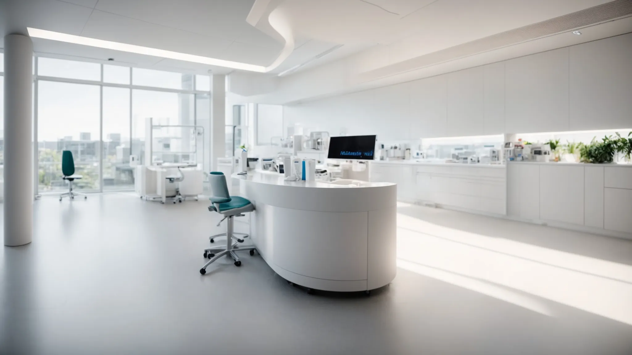 a serene and sterile setting showcases a gently illuminated medical workspace, featuring a pristine injection site surrounded by recommended aftercare products that emphasize cleanliness and optimal healing.